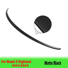 Load image into Gallery viewer, BEVO Rear Trunk Spoiler for Tesla Model Y 3 Highland 2017 - 2024 High-Performance ABS Spoiler Lip Tail Wing Accessories / M3H Matte Black
