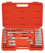Load image into Gallery viewer, 3/8&quot; Dr. 6p Hand Socket &amp; Bit Set 59pc - Metric (6~22mm )