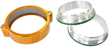 Load image into Gallery viewer, 3.5&quot; BILLET INTERCOOLER CLAMPSQUICK CONNECT GOLD CLAMP