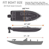Boat Cover Trailerable Boat Cover 16ft - 18ft