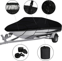 Load image into Gallery viewer, Boat Cover Heavy Duty 600D 20ft Black