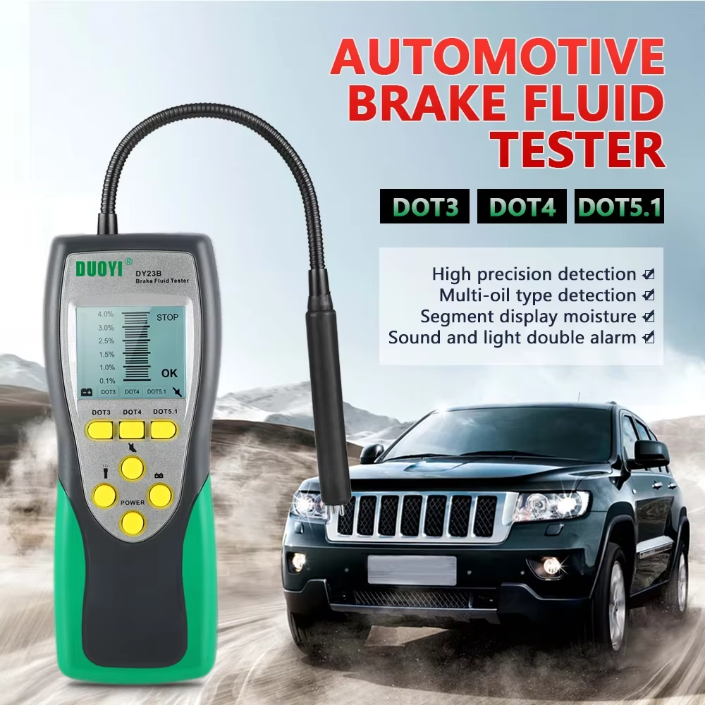 DUOYI DY23 Car Brake Fluid Tester – Accurate Water Content Checker for DOT3/4/5 Automotive Brake Fluid