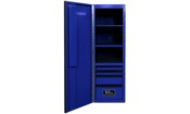 76" Godfather 4 Drawer Left Hand Side Cabinet - Blue