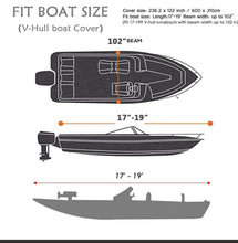 Load image into Gallery viewer, Boat Cover Heavy Duty 600D 12ft