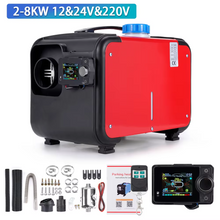 Load image into Gallery viewer, Portable Diesel Heater 2-8KW – 12V/24V/220V Bluetooth All-in-One Air Heater with Single Hole Outlet for Motor Trucks