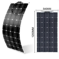 Load image into Gallery viewer, Flexible 100W Solar Panel with controller and mount