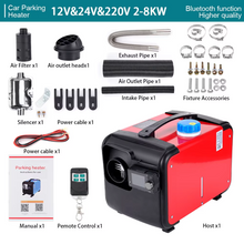 Load image into Gallery viewer, Portable Diesel Heater 2-8KW – 12V/24V/220V Bluetooth All-in-One Air Heater with Single Hole Outlet for Motor Trucks