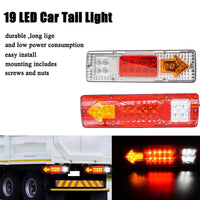 Load image into Gallery viewer, Led Trailer Lights 2Pcs 12V Trailer Truck Caravan 19 Led Taillight Tail Rear Light T