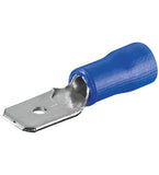 Hella Crimp Terminal Male Blade Blue Terminal Entry 6.3mm Vinyl 100 Pce