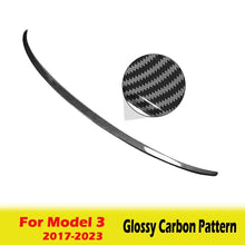 Load image into Gallery viewer, BEVO Rear Trunk Spoiler for Tesla Model Y 3 Highland 2017 - 2024 High-Performance ABS Spoiler Lip Tail Wing Accessories / M3 Glossy Carbon