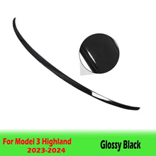 Load image into Gallery viewer, BEVO Rear Trunk Spoiler for Tesla Model Y 3 Highland 2017 - 2024 High-Performance ABS Spoiler Lip Tail Wing Accessories / M3H Glossy Black