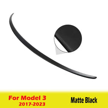 Load image into Gallery viewer, BEVO Rear Trunk Spoiler for Tesla Model Y 3 Highland 2017 - 2024 High-Performance ABS Spoiler Lip Tail Wing Accessories / M3 Matte Black